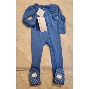 Macaron and me bamboo footie size 18-24M